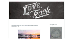 Desktop Screenshot of loveteachblog.com