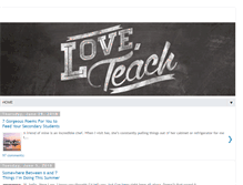 Tablet Screenshot of loveteachblog.com